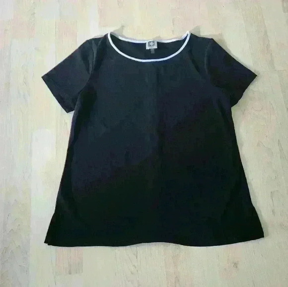 Anne Klein black top size small - Picture 1 of 6
